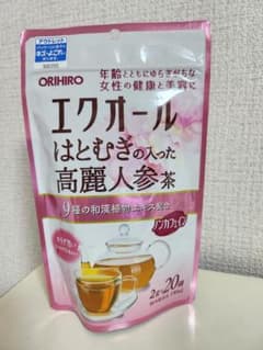 オリヒロ エクオールはとむぎの入った高麗人参茶 2g×20袋 7個セットのサムネイル