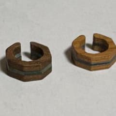 木製のイヤーカフ　2点セットのサムネイル