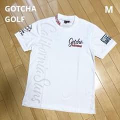 Gotcha GOLF モックネック 半袖シャツ ホワイト 白 - メルカリ