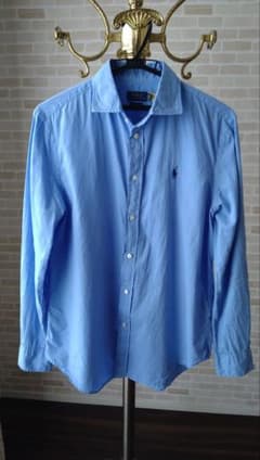 Ralph Lauren RELAXED FIT 青色 長袖シャツ　Mサイズのサムネイル