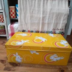 ブリキ衣装ケース ビンテージ アンティーク 昭和レトロ 古道具 家具