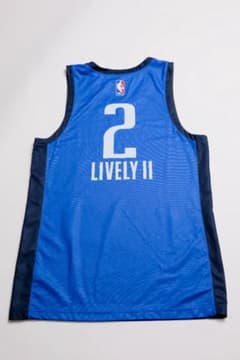 マブス、デリック・ライブリー着用、サマーリーグ”デビュー戦ジャージ