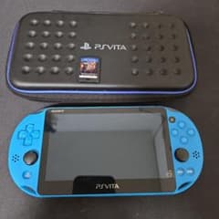 【ジャンク品】Sony PlayStation Vita 本体 アクアブルーのサムネイル