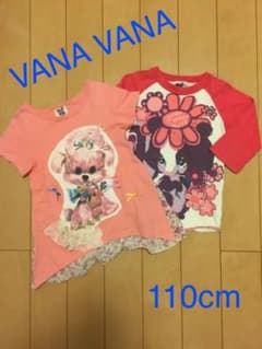 ⌘もと⌘さま専用　VANAVANA  Tシャツ  110cm  2枚セットのサムネイル