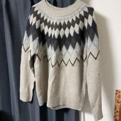 BEAMS HEART アーガイル柄 ニットセーター Sのサムネイル