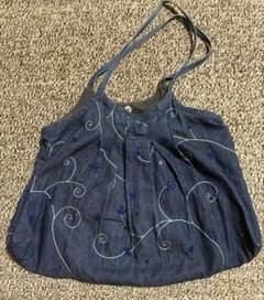 People Tree デニム トートバッグ 刺繍のサムネイル