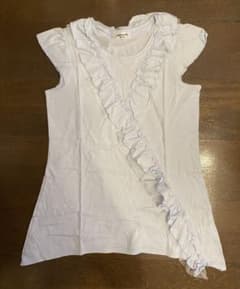 コムサフィユ　Tシャツ　カットソー　ノースリーブ　フリル　水色　150〜160のサムネイル