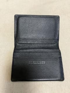 JIL SANDER ブラックレザー カードケース - メルカリ