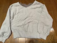 Misch Masch ライトブルー　Vネックセーターのサムネイル