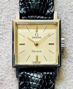 極美品 オメガ 70'S アンティーク ジュネーブ スクエア 純正尾錠 | Mercari