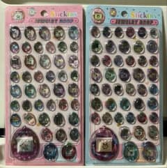 たまごっち JEWELRY DROP 立体シール 2枚セットのサムネイル