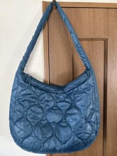 ACOC キルティング ショルダーバッグ ブルー
