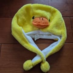 ベビー　キッズ　アヒルの顔の黄色い帽子のサムネイル