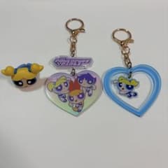 パワーパフガールズ バブルス キーホルダー リング 3点セットのサムネイル
