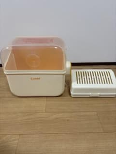 Combi 哺乳瓶用消毒ケース ホワイト・オレンジのサムネイル