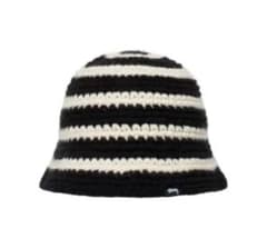 stussy swirl knit bucket hat blackのサムネイル