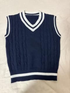 ニットベスト ネイビー 制服のサムネイル