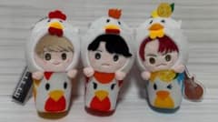 ミセスグリーンアップル　からあげクンコラボ ぬいぐるみマスコット 3種セットのサムネイル