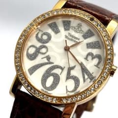 稼働】ヴィヴィアンウエストウッド 腕時計 スクイグル 本革