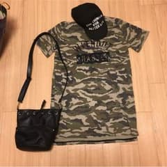 迷彩✳︎Tシャツワンピのサムネイル