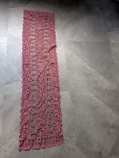 ローズ柄 レース生地 くすみピンクのサムネイル