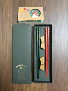 非売品】HELLO KITTY 輪島箸＆箸置きのサムネイル
