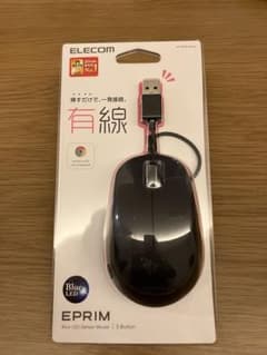 【値下げ】エレコム マウス 有線 Mサイズ3ボタン EPRIM M-Y8UBBKのサムネイル
