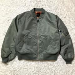 【極美品】BEAMS CRAZYパターン MA-1 ワイドフィット／オリーブ／M 今っぽく着られる「Crazy MA-1 Jacket」を徹底レビュー｜ビームス 静岡