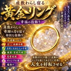 座敷わらし宿る幸福の指輪☆龍神☆曰く付き☆呪物☆護符☆占い☆恋愛