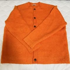 ZARA カーディガン ニットセーターオレンジ 長袖のサムネイル