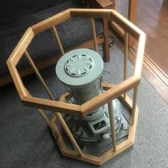 パーフェクション、アラジンなどの石油ストーブ用、木製ストーブガード アラジン、パーフェクションなどの石油ストーブ用 八角形木製ストーブ