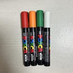 uni POSCA ポスカ 中字 4色セットのサムネイル