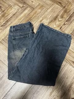 ワイドデニムパンツ インディゴブルーのサムネイル