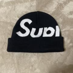 y*3様 Supreme ビーニー　ニット帽　ブラック　美品のサムネイル