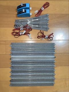 Nゲージポイント左右　直線レール10本　ポイント延長コード　ポイント操作スイッチ Nゲージポイント左右 直線レール10本 ポイント延長コード ポイント操作