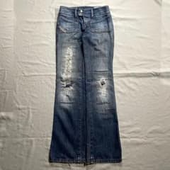 2005aw DIESEL damage flare boots cut パンツ 2005aw DIESEL damage flare boots cut パンツ - メルカリ