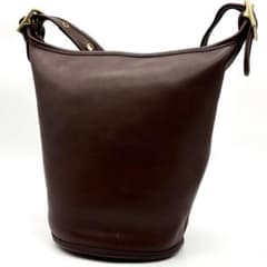 美品✨オールドコーチ ショルダーバッグ バケツ型 レザー ブラウン