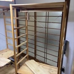 直接引取り 無印良品 パイン材ユニットシェルフ ワードローブ 衣装