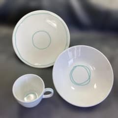 ティファニー ブルーライン 3ピースセット カップ ボウル 深皿