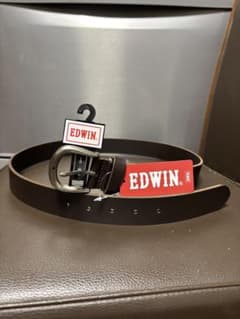EDWIN メンズ レザーベルト ダークブラウン 新品のサムネイル