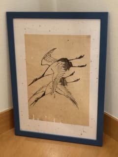 真作】江戸時代 木版画 雙鶴（山口素絢） - メルカリ
