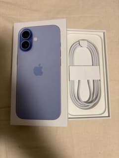 iPhone 17 ブルー　青　箱 純正ケーブル付(未使用)