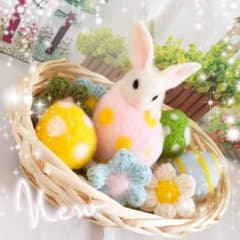 羊毛フェルト♡イースターラビット♡のサムネイル