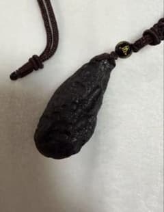 隕石 チンターマニストーン 原石 ネックレス パワーストーン 紐長さ約 