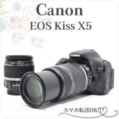 ショット数少✨超美品✨Canon EOS KissX5✨ダブルレンズ 手ブレ補正