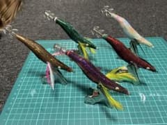 自作エギ 3.5号 木製 5本セット - メルカリ