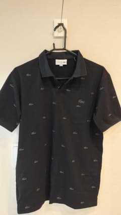 LACOSTE ブラック ポロシャツ US Lのサムネイル