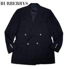 【美品】BURBERRYS バーバリー 紺ブレ ダブル ジャケット 日本製 A6 美品】BURBERRYS バーバリー 紺ブレ ダブル ジャケット 日本製 A6