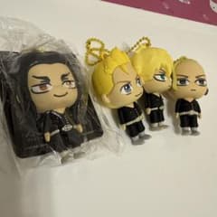 Tokyo Revengers Rubber Mascot Set (4 pieces): Baji, Chifuyu, Draken, Takemichi