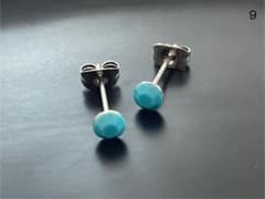 ▽スワロフスキー 一粒ピアス 4mm ターコイズ ステンレス ⑨ - メルカリ